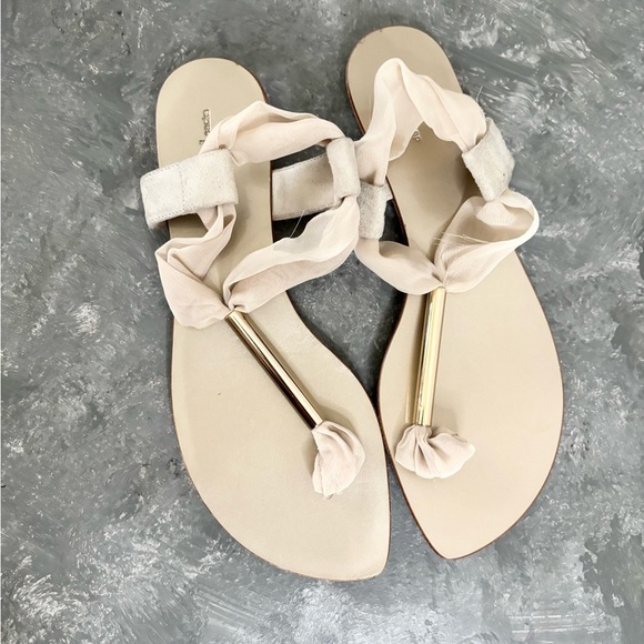 Dusica Sacks gold tan sandals size EU 36/ US 5.6-6 - Picture 2 of 5